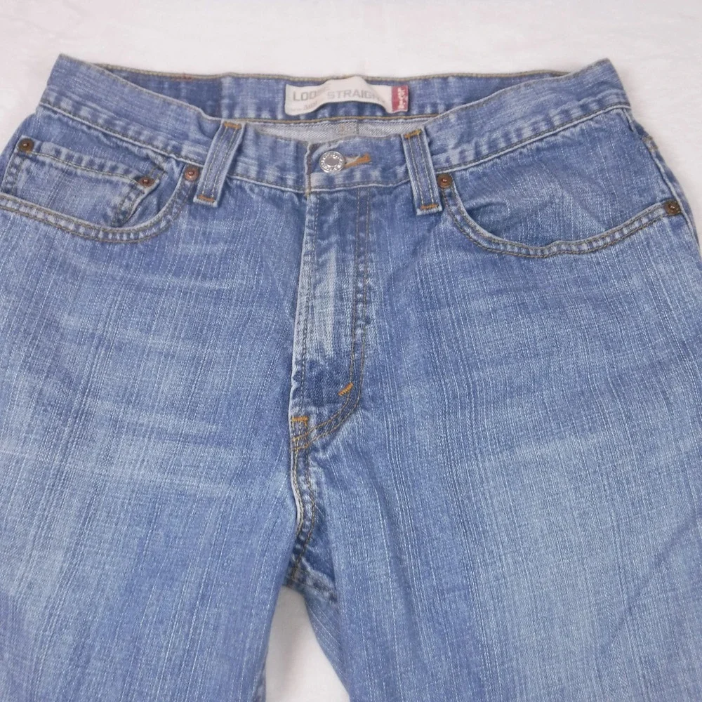 Vtg Levis 569 Loose Straight Leg Mens Jeans Blue Denim W31 L30 Relaxed Fit
